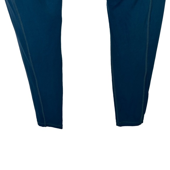 Prana Leggings Women Cropped High Rise Stretch Pockets Blue Medium - Picture 9 of 11